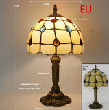 Lamp Bedroom Bedside Lamp Retro Bar Yellow Glass Lamp Resin Base Table Lamps Makeup Table Side Table Led Lights