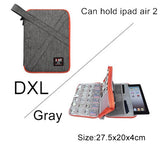 Compatible with Apple, BUBM Travel Universal Cable Organizer Electronics Accessories Cases Gadget Bag For USB, Phone, Charger and Cable, Fit for ipad