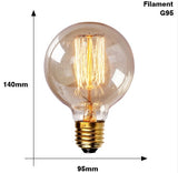 Edison Bulb E27 220V 40W ST64 A19 T45 G80 G95 G125 Incandescent filament bulb lighting Retro Edison Light Bulb