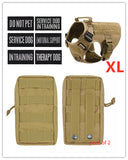 Military Tactical Dog Harness German Shepherd Adjustable Pet Dog Back