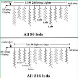 Remote Control Christmas Holiday Lights String