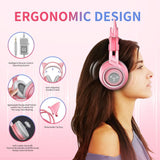 G951s  Girl Cat Ear Gaming Headphone 3.5mm Plug Cute Headset For PC One PS4 Phone Pad Girl Kids Gaming Headset
