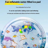 Summer Cooling Pet Water Bed Cushion Ice Pad Dog Sleeping Square Mat For Puppy Dogs Cats Pet Kennel Cool Cold