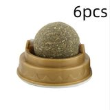 Catnip Balls Cat Treats Rotary Molar Teeth Cleaning