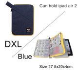 Compatible with Apple, BUBM Travel Universal Cable Organizer Electronics Accessories Cases Gadget Bag For USB, Phone, Charger and Cable, Fit for ipad