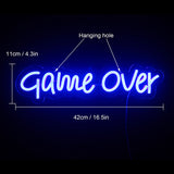 Decorative neon lights at night