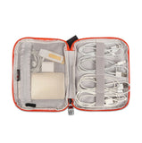 Compatible with Apple, BUBM Travel Universal Cable Organizer Electronics Accessories Cases Gadget Bag For USB, Phone, Charger and Cable, Fit for ipad