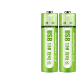 USB Rechargeable Battery No. 5, No. 7 Lithium Battery, Large Capacity 1.5v Constant Voltage AA