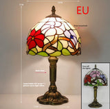 Lamp Bedroom Bedside Lamp Retro Bar Yellow Glass Lamp Resin Base Table Lamps Makeup Table Side Table Led Lights