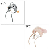 New Head Wearing Feather Funny Cat Stick Funny Cat Toy Stick Gray Big Eye Pet Toys Pet Products