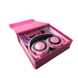 Illuminated Foldable Over-Ear Wireless Bluetooth Headphones